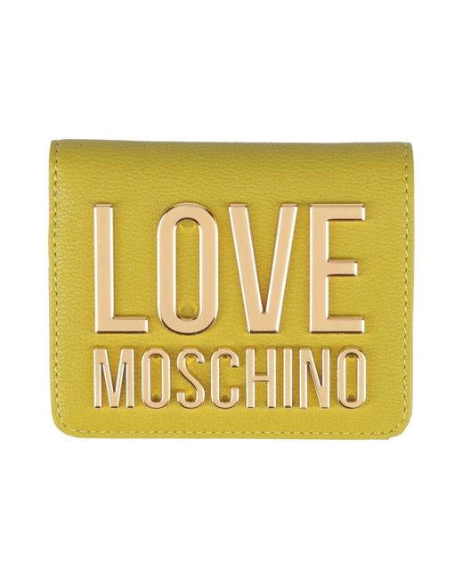 Love Moschino Yellow Acid Wallet Polyurethane