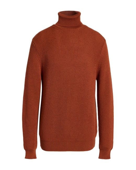 Woolrich Red Turtleneck Merino Wool for men