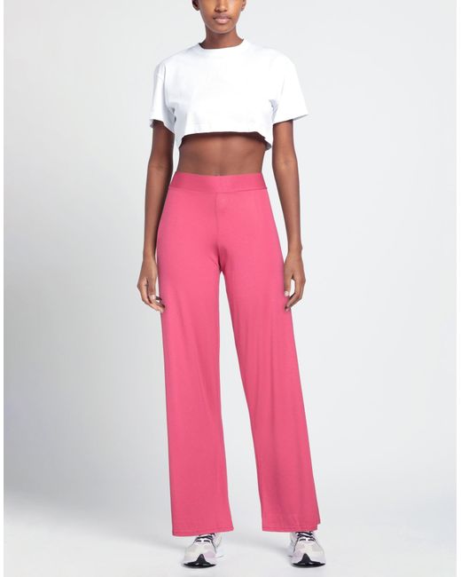 MAÏDA MILA Pink Fuchsia Pants Viscose, Elastane