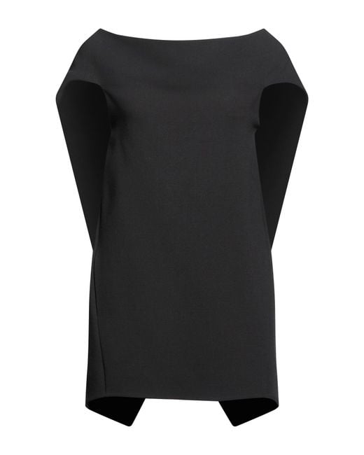 The Row Black Top Virgin Wool, Polyester
