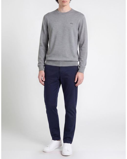 Lacoste Gray Sweater Wool for men