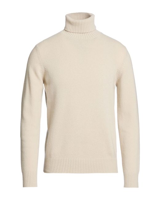 Roberto Collina White Turtleneck Merino Wool, Cashmere for men