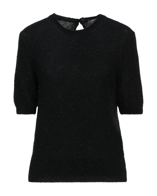 Rossopuro Black Sweater Polyamide, Acrylic, Fiberglass, Alpaca Wool, Wool