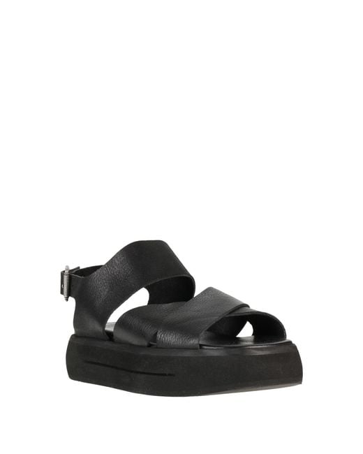 Moma Black Sandals Leather