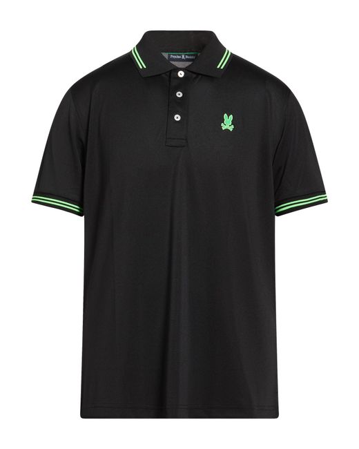 Psycho Bunny Black Polo Shirt for men