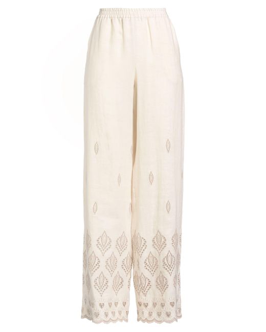 Eleventy Natural Cream Pants Linen