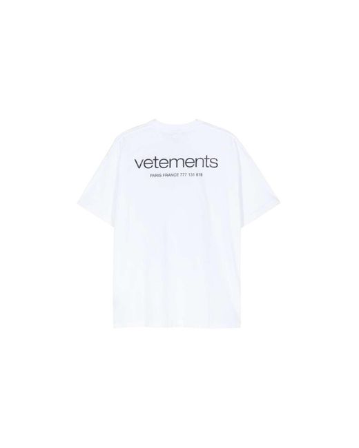 Vetements White T-shirts