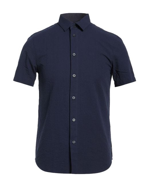 ARMANI EXCHANGE Blue Shirts for men