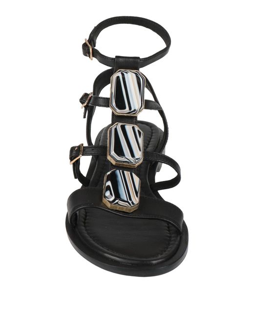 Apepazza Black Sandals