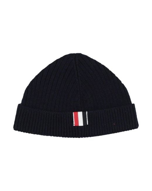 Thom Browne Blue Hat Wool, Cashmere
