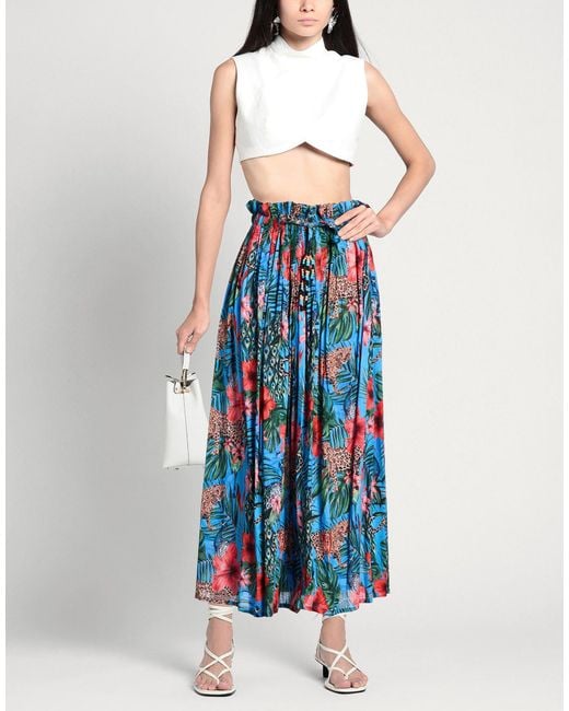 CONNOR & BLAKE Blue Maxi Skirt Cotton