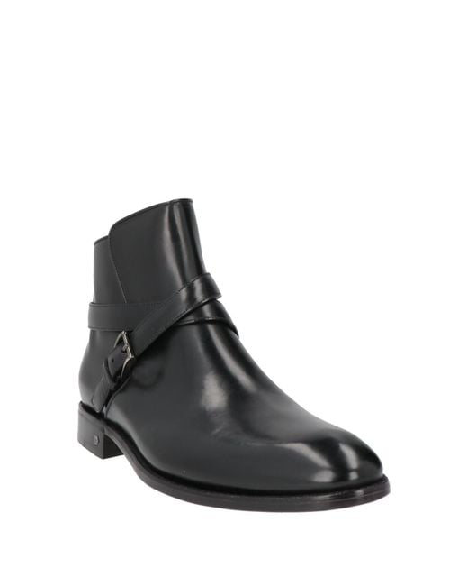 Testoni Black Ankle Boots for men