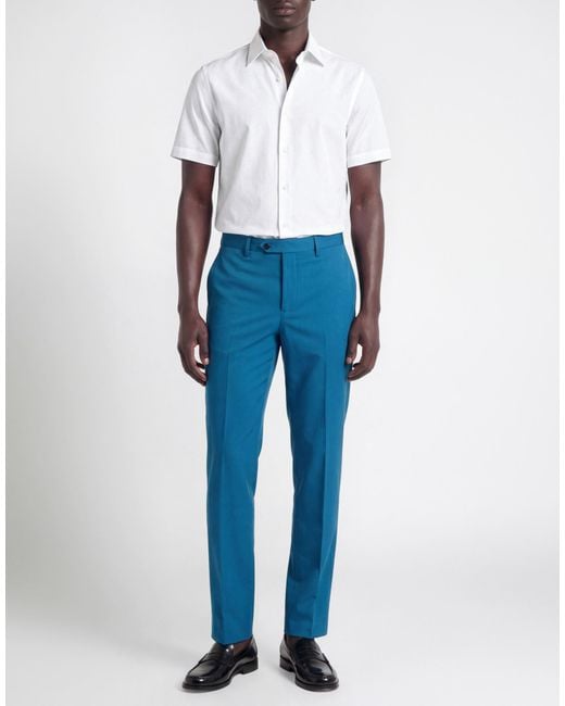Barbati Blue Pants Cotton, Elastane for men