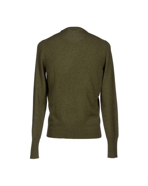 Drumohr Green Military Sweater Cashmere for men