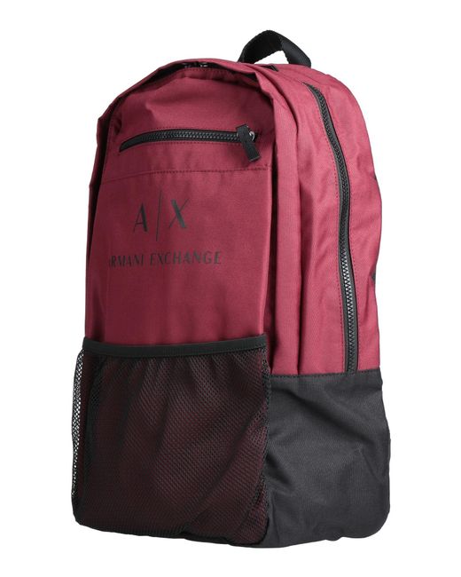 Armani Exchange Red Backpack for men