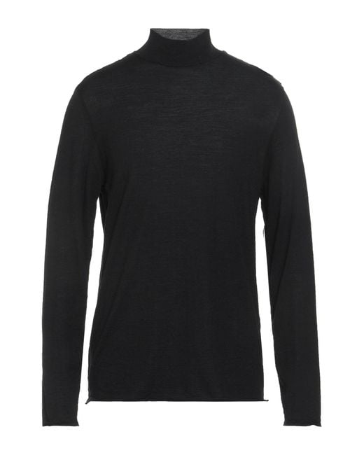 Transit Black Turtleneck Virgin Wool for men