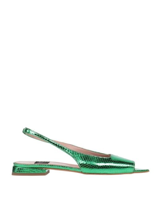 Islo Isabella Lorusso Green Sandals Textile Fibers