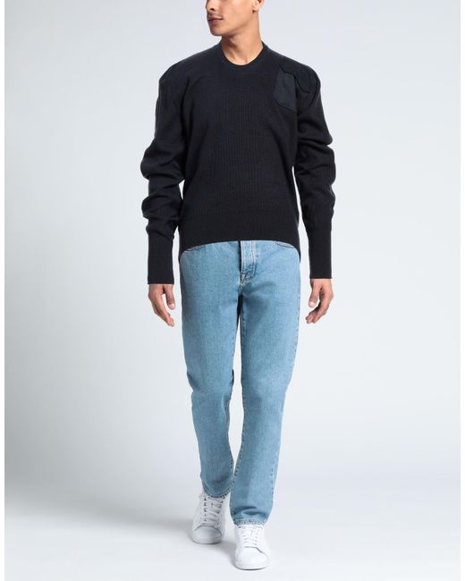 PROTOTYPES Blue Sweater Acrylic, Cotton, Polyester for men