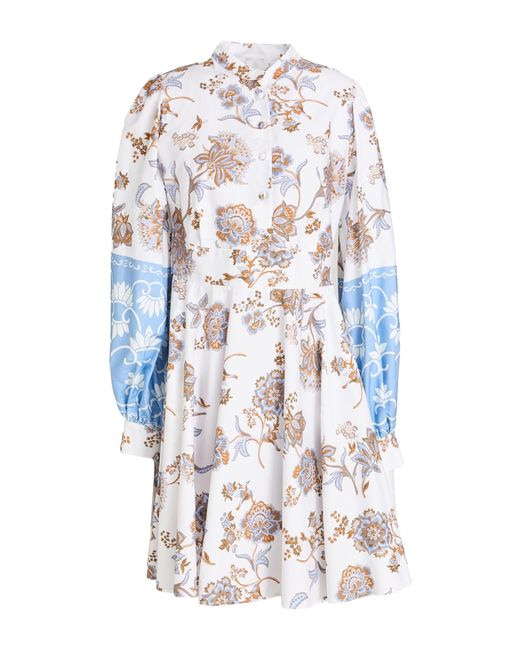Eleventy White Mini Dress Cotton