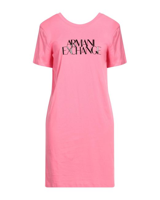 Armani Exchange Pink Mini Dress
