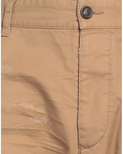 DSquared² Natural Camel Pants Cotton for men