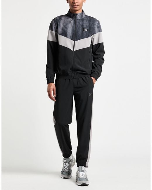 EA7 Black Tracksuits for men