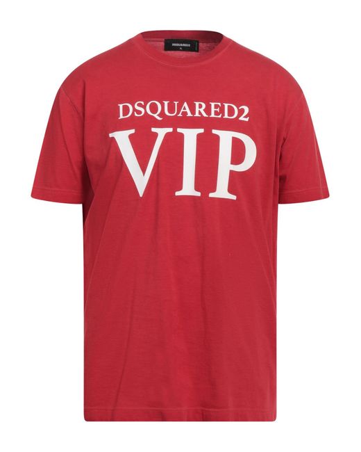 DSquared² T-shirts in Red für Herren