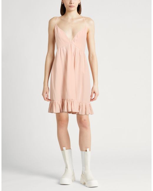 Jucca Pink Mini Dress Silk
