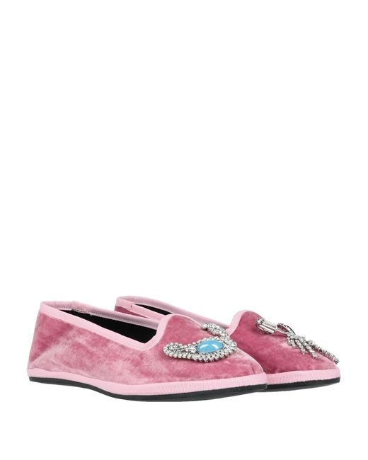 Giannico Pink Loafers