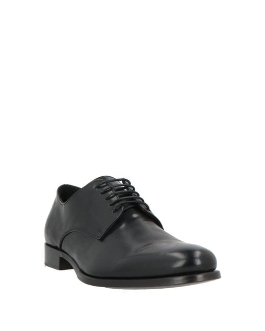 JEROLD WILTON Black Lace-Up Shoes Leather for men
