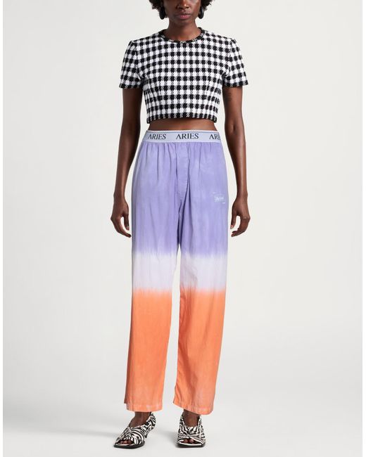 Aries Blue Lilac Pants Cotton