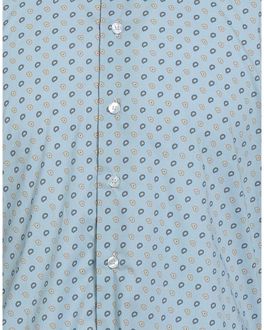 Etro Blue Light Shirt Cotton, Elastane for men
