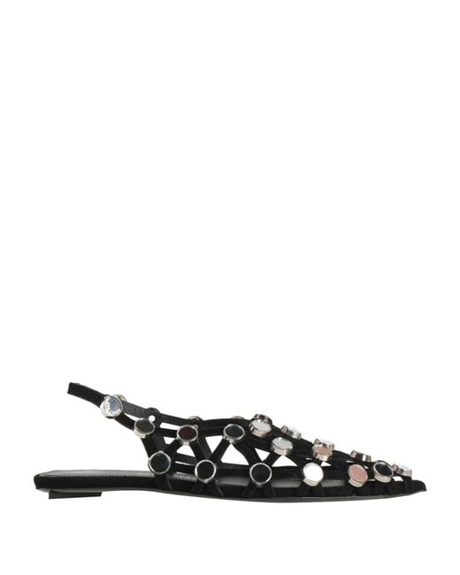 The Attico White Ballet Flats
