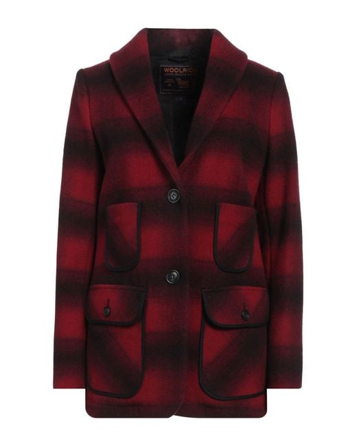 Woolrich Red Blazer Wool, Polyamide
