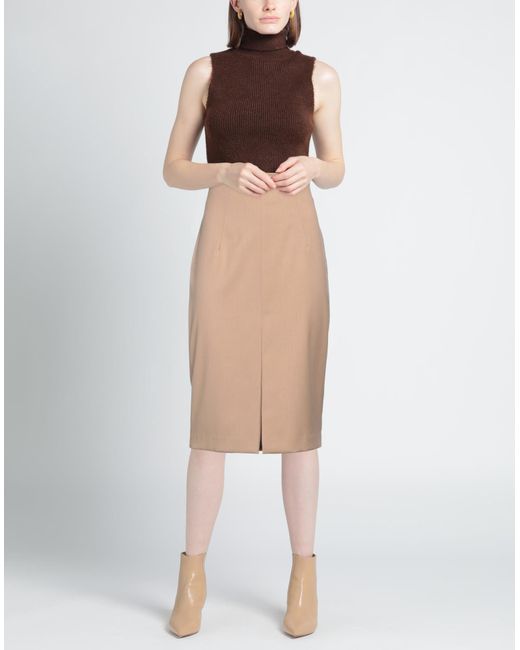 Blumarine Natural Midi Skirt