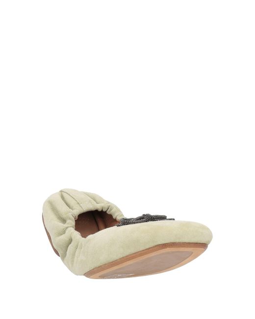 Brunello Cucinelli Natural Ballet Flats
