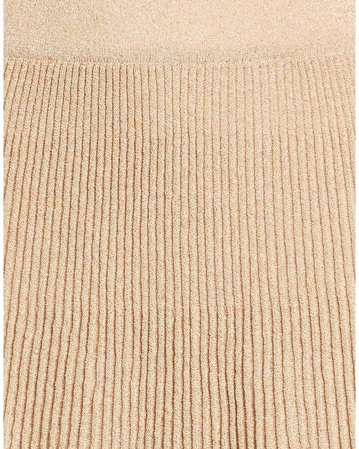 Akep Natural Sand Mini Skirt Viscose, Polyamide, Polyester