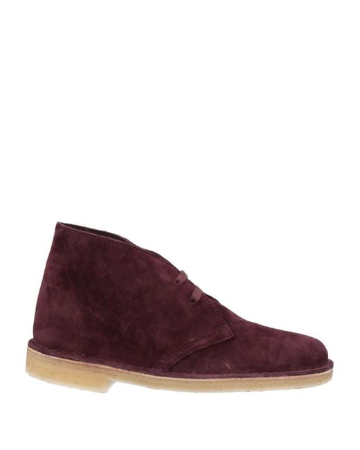 Clarks Purple Ankle Boots for men