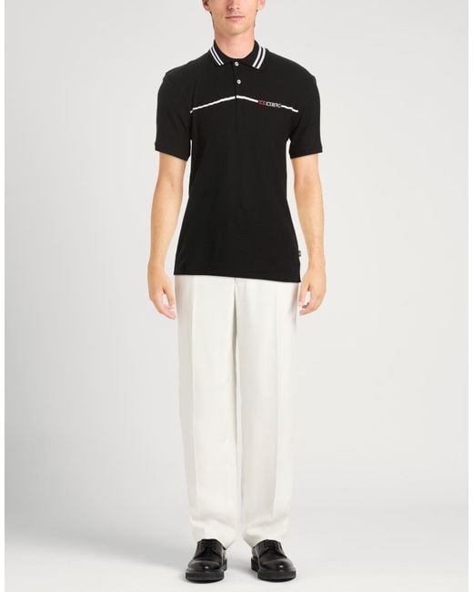 Ice Iceberg Black Polo Shirt Cotton for men