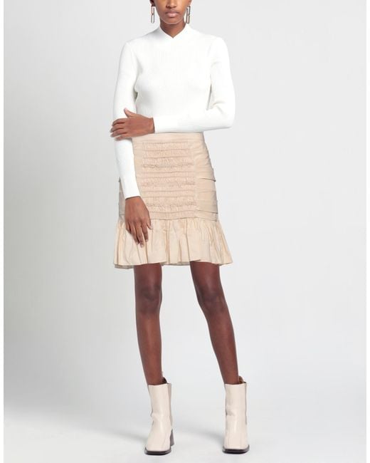 Elisabetta Franchi Natural Mini Skirt