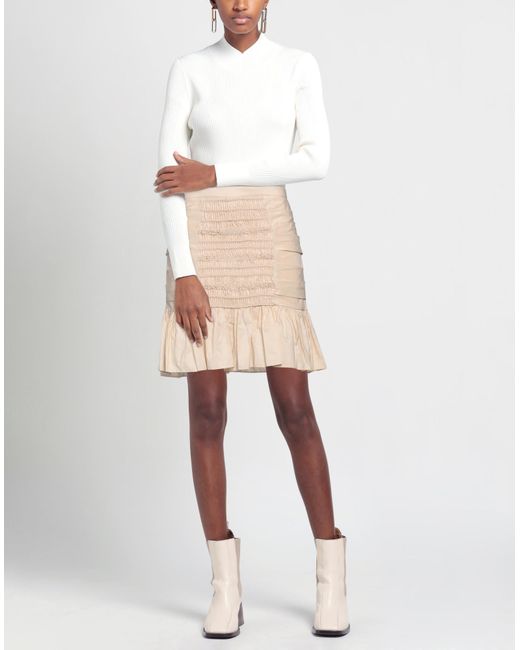 Elisabetta Franchi Natural Mini Skirt