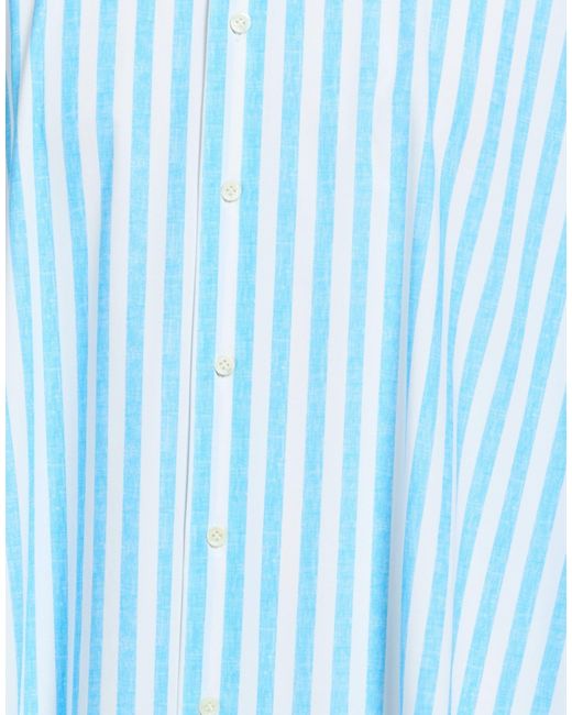 Truzzi Blue Shirt Nylon, Elastane for men