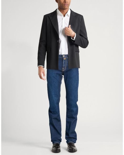 Jacob Cohen Blue Jeans Cotton, Elastomultiester, Elastane for men