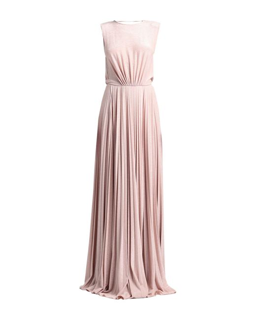 Elisabetta Franchi Pink Maxi Dress