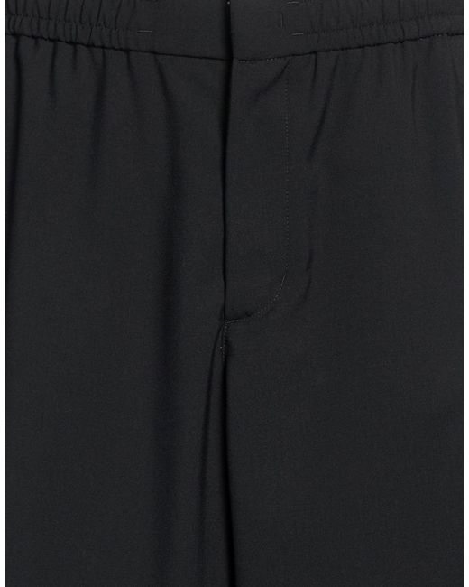Herno Black Pants Polyester, Wool for men
