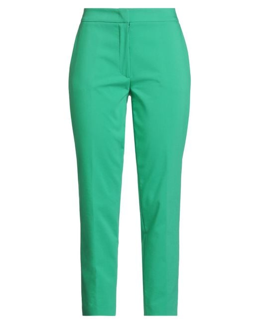 Clips Green Pants Cotton, Polyester, Elastane