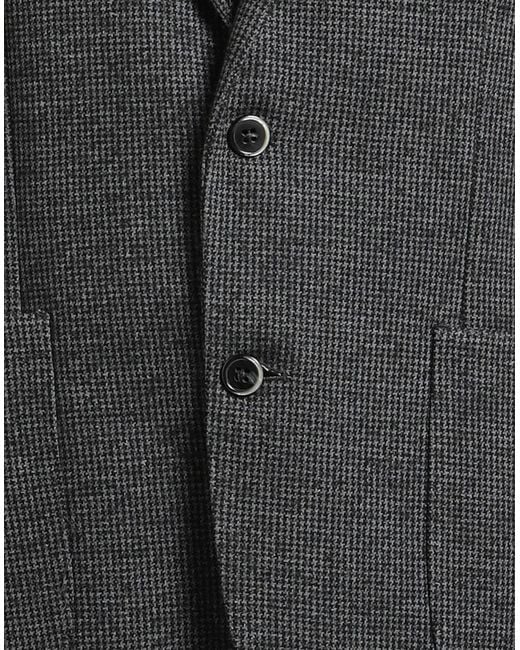 L.b.m. 1911 Black Blazer Cotton, Wool, Polyester, Polyamide for men