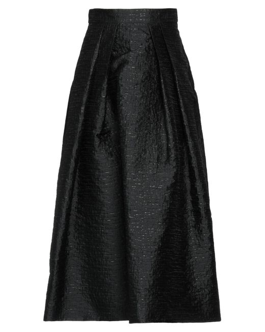 Jupe longue Emporio Armani en coloris Black