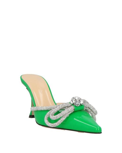 Mach & Mach Green Mules & Clogs
