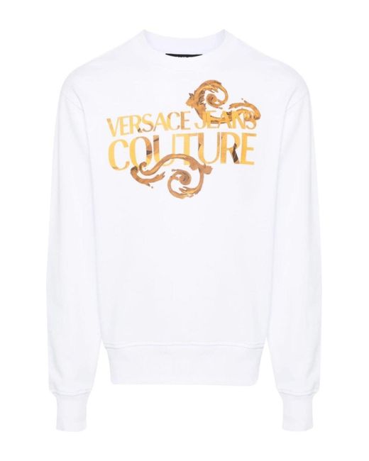 Felpa di Versace in White da Uomo